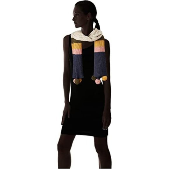 Madewell Striped Pom-Pom Scarf - Picture 4 of 6